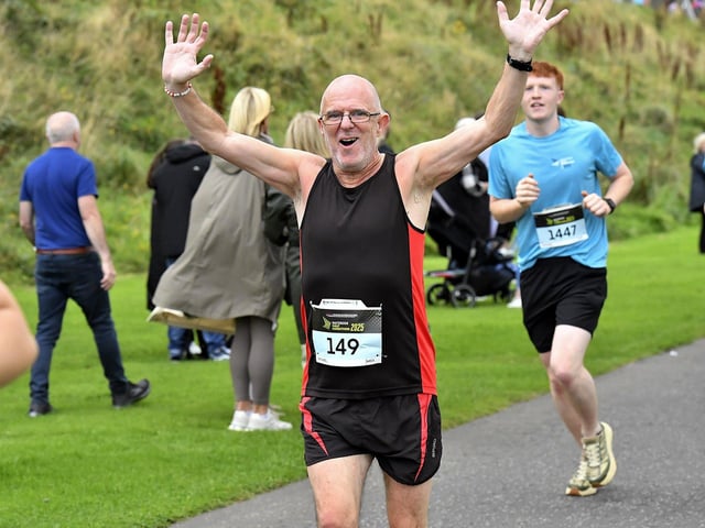 Competitors take part in the 2025 Waterside Half Marathon.  Photo: George Sweeney