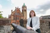Economy Minister Caoimhe Archibald visit to Derry.  Mandatory Credit ©Lorcan Doherty