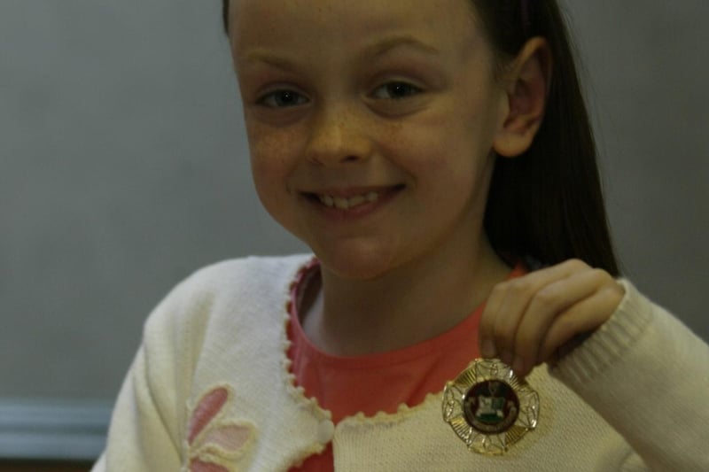 Meadbh McGinley of the Cullen School of music winner of the under 8 piano at Moville Feis. (1605JB25)