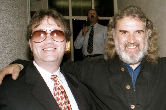 Richard Moore and Billy Connolly at Rialto. Hugh Gallagher