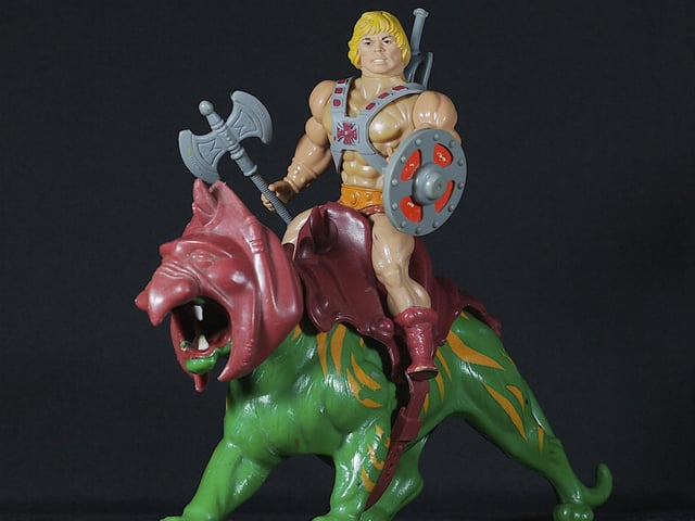 'By the power of Greyskull, I have the power'... and just like that Prince Adam became the mighty He-Man. Picture: Mattel Masters Of The Universe 80s - He-Man & Battle Cat by semihundido via Fikr (https://creativecommons.org/licenses/by-sa/2.0/)