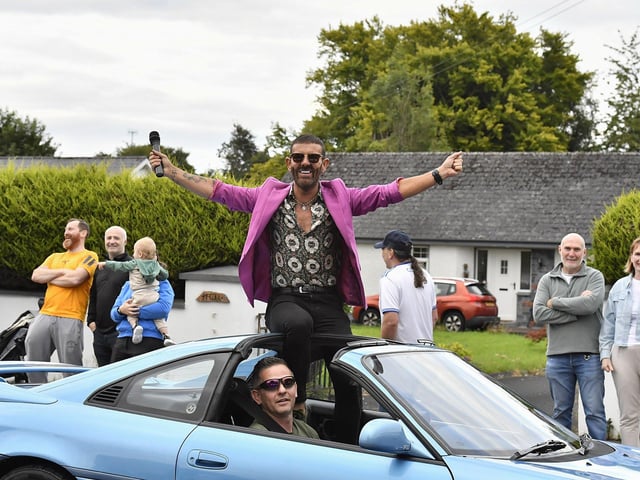 Muff Feile parade Grand Marshall Mickey Doherty. Photo: George Sweeney