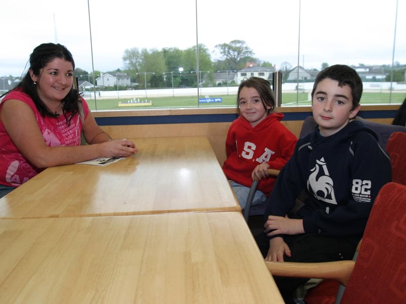 Punters enjoying a night out at the Lifford dog track in May 2004.