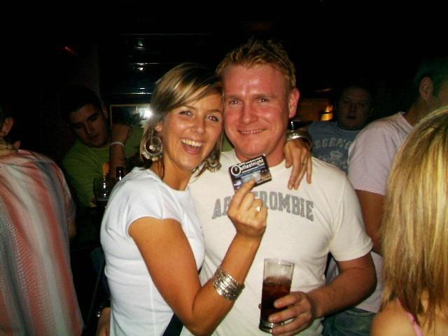 Derry people partying in pubs in the city in August 2005.