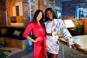 Dara Huang (judge) and AJ Odudu (presenter)