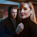 DI Hannah Laing and her son Christian