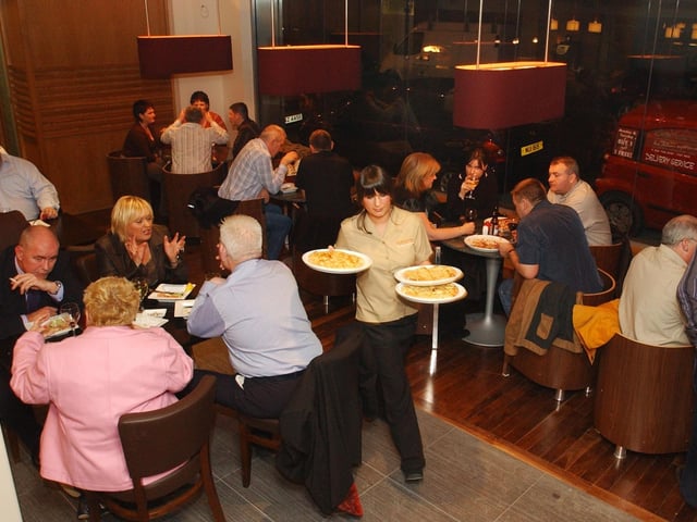 Customers dining out of an evening at Danano's restaurant in Derry 20 years ago back in October 2004.