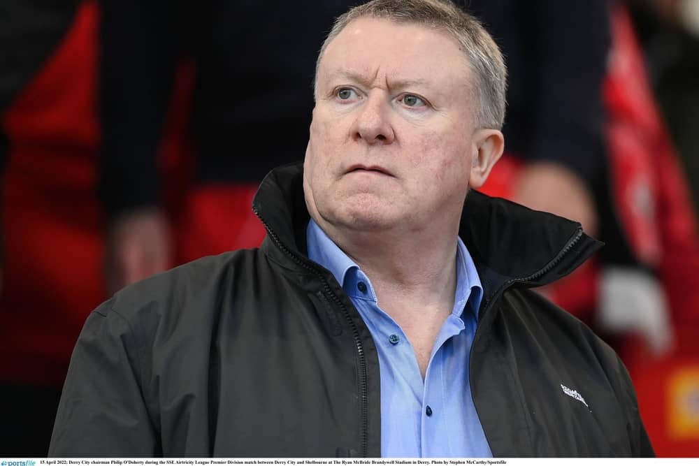 Derry City chairman Philip O'Doherty addressed supporters at the fans' forum on Saturday.