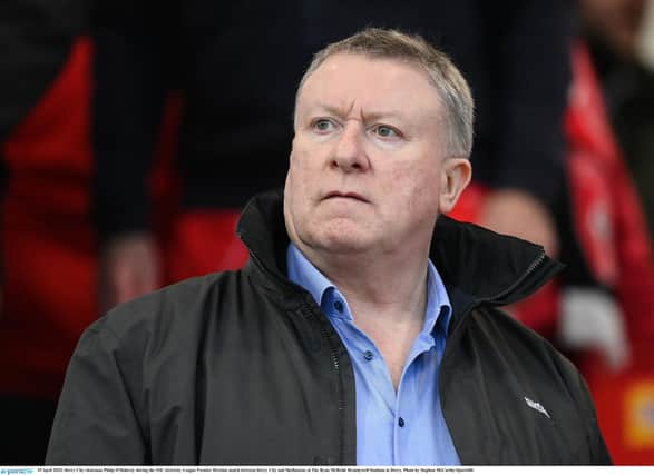 Derry City chairman Philip O'Doherty addressed supporters at the fans' forum on Saturday.