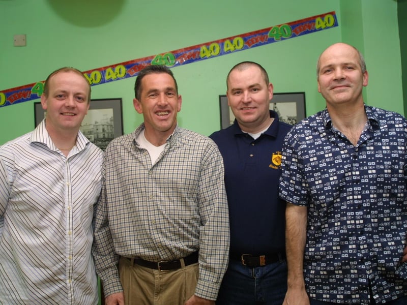Peter Leonard, Fr Paddy Baker, Jim Devenny, Tom McDaid