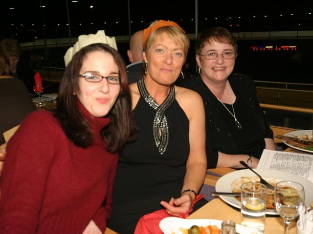 Pictured from left - Sarah Mc Cafferty , Marg Walters , Marie Mooney. : Parties in December 2005.