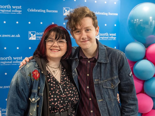 Holly Doherty and boyfriend Ryan Moore pictured at the Best in Further Education celebrations at North West Regional College.
