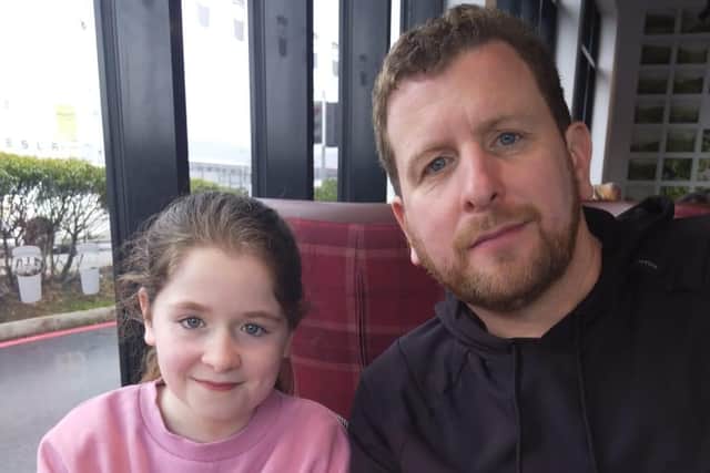 Ava with her dad Owen
