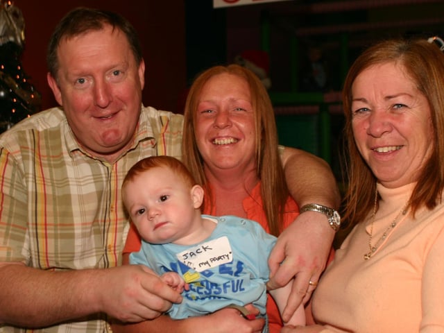 Birthday Boy Jack with Grandparents Pat and Chris and mum Nicole at the Bowling Alley having a good time. 1839/dd