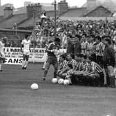 The Derry City FC side which played Benfica at the Brandywell in the European Cup in 1989.