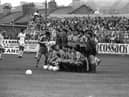 The Derry City FC side which played Benfica at the Brandywell in the European Cup in 1989.