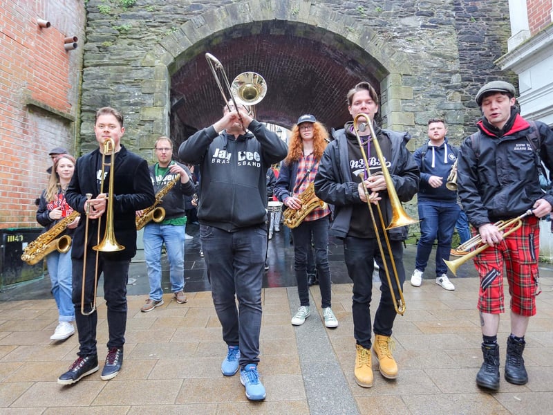 City of Derry Jazz and Big Band Festival.DLD Second Line ParadeMandatory Credit © Lorcan Doherty