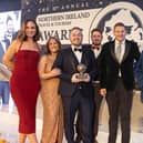 The Jet2.com Trade Team pick up the award for Best Airline to Europe 2024 at the NI Travel & Tourism Awards.