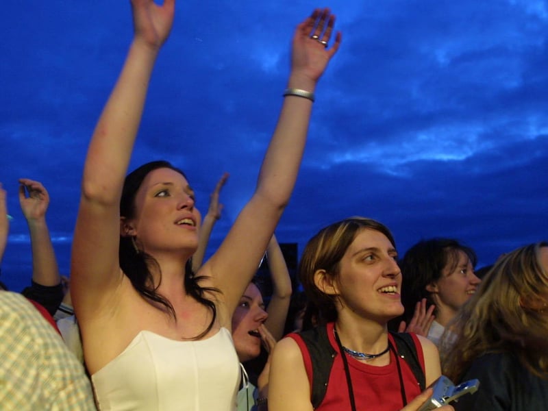 Fans at the gig.