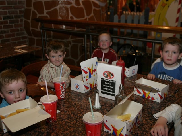 Party celebrations back in April 2004.