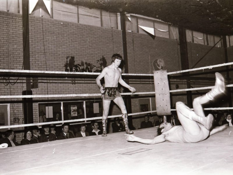 Fight night wrestling showcase in Derry in June 1975.