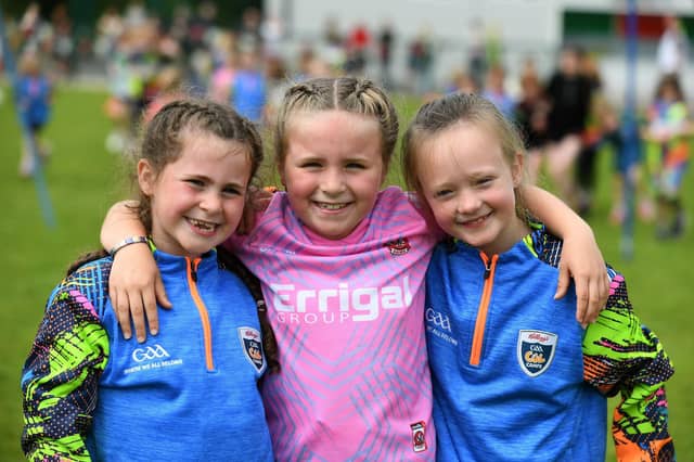 Children enjoy the activities at Doire Trasna Kellogs Cúl Camp. Photo: George Sweeney
