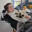 Christine Gill with her beloved cat Misty.