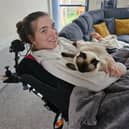 Christine Gill with her beloved cat Misty.