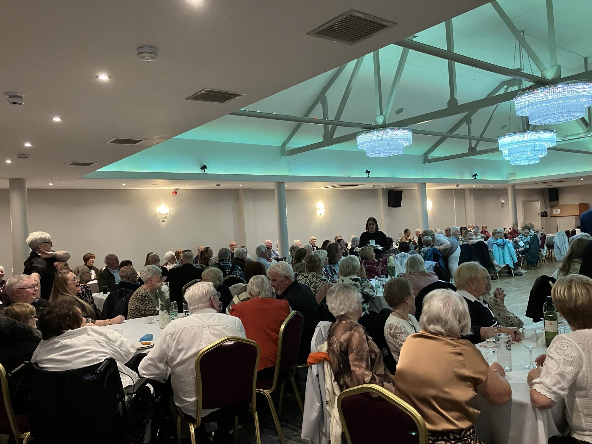 The Western Health and Social Care Trust (Western Trust) Multi-Disciplinary Social Work Team, in collaboration with Derry City and Strabane Council, were delighted to host their annual "Chat-Tea Ball" event in the Waterfoot Hotel recently, as part of Positive Ageing Month with 199 people attending.