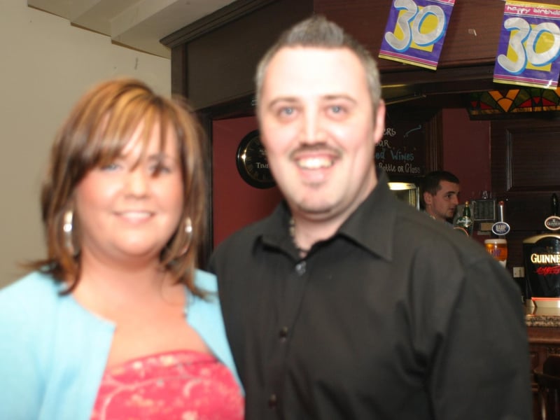 A few drinks with friends and family for a 30th birthday.
