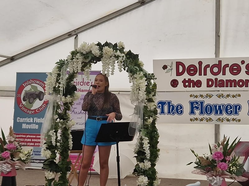Michaela Harkin providing the entertainment.