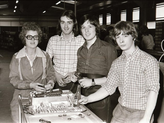 Pictured are staff at the BSC Shoe Factory in Derry back in 1974.