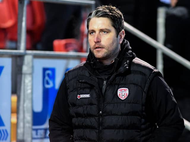 Derry City manager Ruaidhi Higgins. Photo: George Sweeney. DER2307GS – 88