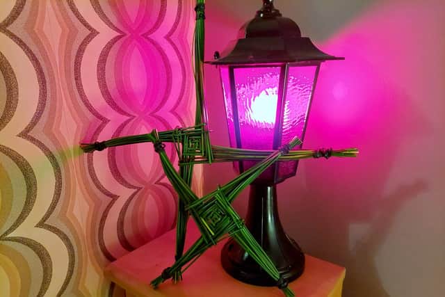 St Brigid's crosses.