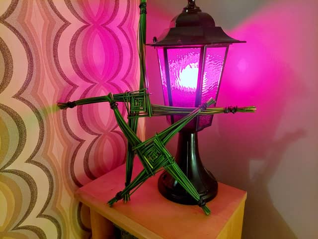 St Brigid's crosses.