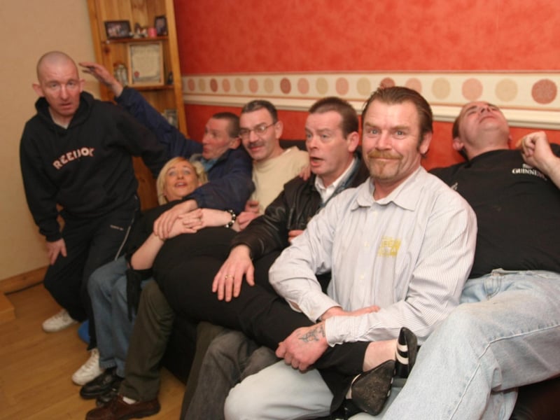 Party celebrations back in March 2004: Louise Simpson.