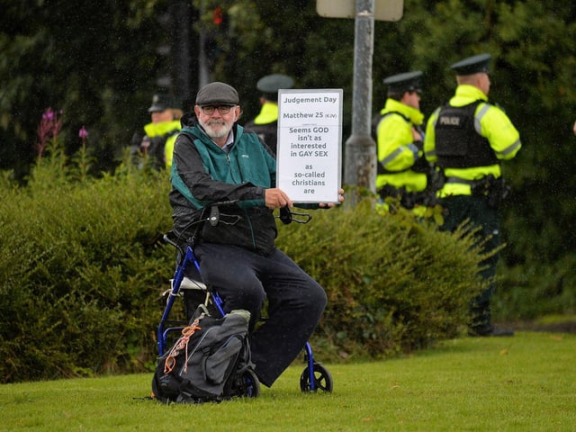 At the 2024 Foyle Pride Parade. Photo: George Sweeney
