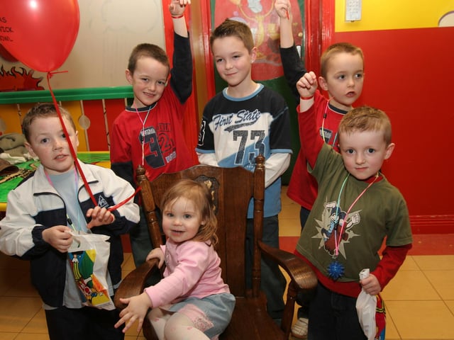 Ava Macrae with family celebrating her birthday back in 2005.