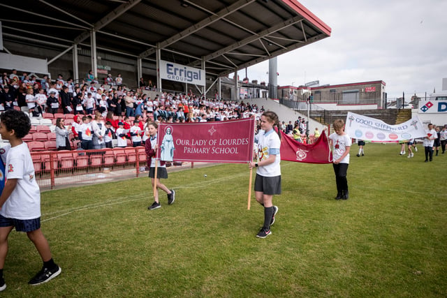 The annual Fan the Flame mass was celebrated recently in Celtic Park for pupils who recently made their confirmation.