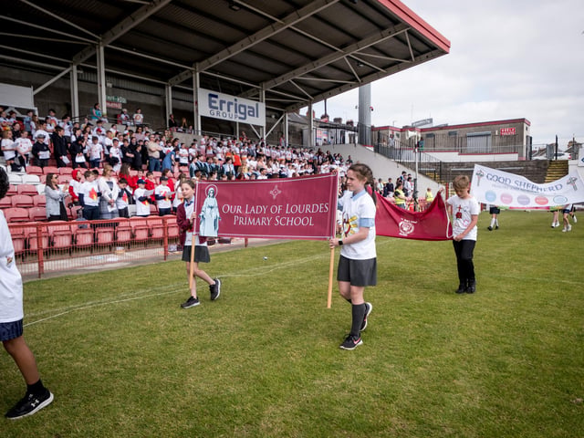 The annual Fan the Flame mass was celebrated recently in Celtic Park for pupils who recently made their confirmation.