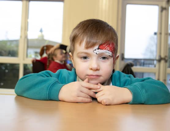 Waiting patiently on Santa Claus at the Hollybush PS Open Day.