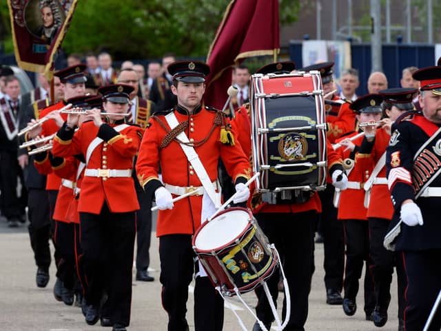 The Churchill Flute Band pictured during a previous annual parade by the Walker Parent Club of the Apprentice Boys of Derry. INLS2116-117KM