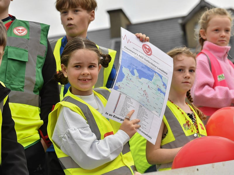 Children take part in the Clonmany Festival Parade on Sunday afternoon. Photo: George Sweeney