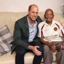 Alford Gardner, who stepped off the Empire Windrush - a ship which brought about 500 migrants to the UK from the Caribbean - had a special visit from HRH Prince William of Wales at his home in Leeds, West Yorkshire as part of Pride of Britain