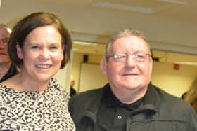 Tony with Sinn Féin President Mary Lou McDonald