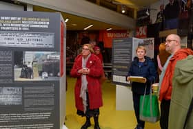 People pictured previously at an Order of Malta exhibition launch in the Museum of Free Derry. Photo: George Sweeney. DER2305GS – 55