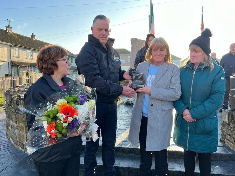 The 50th anniversary commemoration for IRA Volunteer Joe Walker at the Republican Monument in Central Drive.