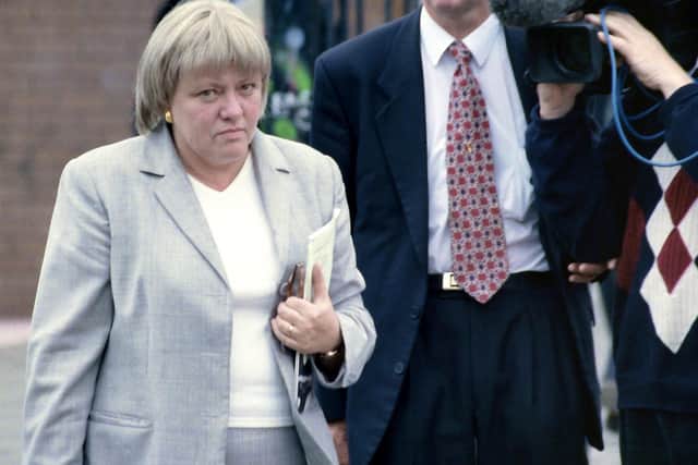 Mo Mowlam visiting Pilots Row in Derry back in the 1990s.