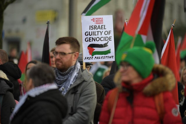 37 pictures as thousands turn out in Derry calling for end to war on Gaza