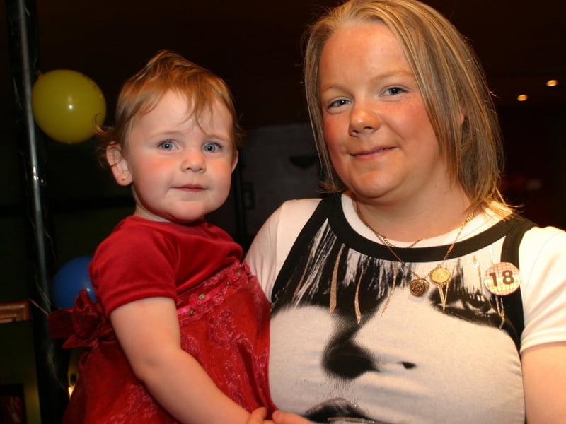Jackie Moore's 18th with family.